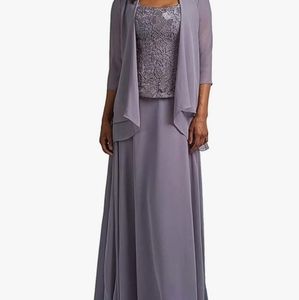 Mother of The Bride Dresses Long w/Jacket Elegant Mother of The Groom Formal